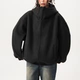 ユニセックス☆オーバーサイズエアレイヤーカーディガンパーカー | 17kg | 詳細画像16