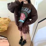 2025秋☆ゆるカワコーデ☆クルーネックプリントスウェットシャツ | 17kg | 詳細画像6 