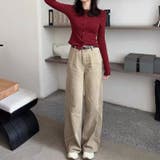 2025秋☆ゆるカワコーデ☆カーキカーブデニムパンツ | 17kg | 詳細画像32 