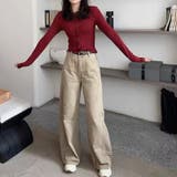 2025秋☆ゆるカワコーデ☆カーキカーブデニムパンツ | 17kg | 詳細画像34 