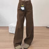 2025秋☆ゆるカワコーデ☆ブラウンカーブデニムパンツ | 17kg | 詳細画像3 