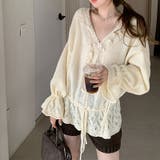 ホワイト | 甘辛系ガールズ☆Vネックレースリボンニットカーディガン | 17kg