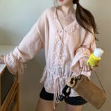 甘辛系ガールズ☆Vネックレースリボンニットカーディガン | 17kg | 詳細画像11