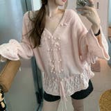 甘辛系ガールズ☆Vネックレースリボンニットカーディガン | 17kg | 詳細画像15