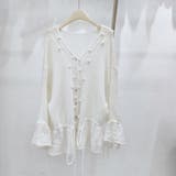 甘辛系ガールズ☆Vネックレースリボンニットカーディガン | 17kg | 詳細画像3