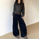 ユニセックス☆ワイドシルエットブーツカットデニムパンツ | 17kg | 詳細画像10 