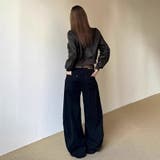 ユニセックス☆ワイドシルエットブーツカットデニムパンツ | 17kg | 詳細画像11 