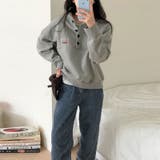 甘辛系ガールズ☆裏起毛襟付きスウェット | 17kg | 詳細画像4