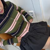 甘辛系ガールズ☆魅力的で大人可愛い配色ストライプ襟付きショートニットジャケット | 17kg | 詳細画像21