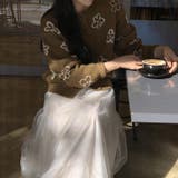 甘辛系ガールズ☆甘くて優しい花柄ジャカードニットカーディガン | 17kg | 詳細画像7