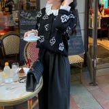 甘辛系ガールズ☆甘くて優しい花柄ジャカードニットカーディガン | 17kg | 詳細画像22