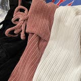 甘辛系ガールズ☆厚手リブコーデュロイ調 オフショルダーリボン付きトップス | 17kg | 詳細画像8