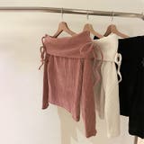 甘辛系ガールズ☆厚手リブコーデュロイ調 オフショルダーリボン付きトップス | 17kg | 詳細画像12