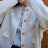 甘辛系ガールズ☆細見え重刺繍クルーネックウールニットカーディガン | 17kg | 詳細画像4