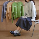 甘辛系ガールズ☆細見え重刺繍クルーネックウールニットカーディガン | 17kg | 詳細画像12