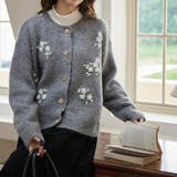 甘辛系ガールズ☆細見え重刺繍クルーネックウールニットカーディガン | 17kg | 詳細画像22