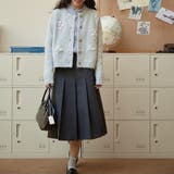 甘辛系ガールズ☆細見え重刺繍クルーネックウールニットカーディガン | 17kg | 詳細画像26