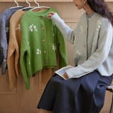 甘辛系ガールズ☆細見え重刺繍クルーネックウールニットカーディガン | 17kg | 詳細画像27