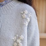 甘辛系ガールズ☆細見え重刺繍クルーネックウールニットカーディガン | 17kg | 詳細画像29