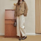 甘辛系ガールズ☆ポケット付き重ね着風 ウォッシュデニムワークジャケット | 17kg | 詳細画像8 