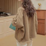 甘辛系ガールズ☆ポケット付き重ね着風 ウォッシュデニムワークジャケット | 17kg | 詳細画像12 