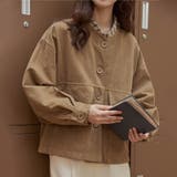 甘辛系ガールズ☆ポケット付き重ね着風 ウォッシュデニムワークジャケット | 17kg | 詳細画像15 