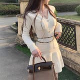 ホワイト | ゆるカワコーデ☆長袖ニットワンピース ショート丈 | 17kg