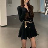 ゆるカワコーデ☆長袖ニットワンピース ショート丈 | 17kg | 詳細画像2