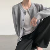 ゆるカワコーデ☆ゆる感クルーネックカーディガン ふんわりニットアウター | 17kg | 詳細画像2