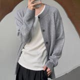 ゆるカワコーデ☆ゆる感クルーネックカーディガン ふんわりニットアウター | 17kg | 詳細画像11