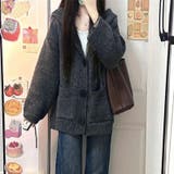 ゆるカワコーデ☆グレーショート丈 ニットカーディガン | 17kg | 詳細画像3