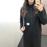 ゆるカワコーデ☆配色スタンドネックスウェットワンピース | 17kg | 詳細画像18