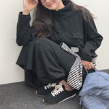 ゆるカワコーデ☆配色スタンドネックスウェットワンピース | 17kg | 詳細画像22