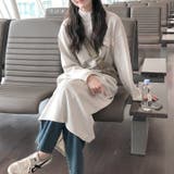 ゆるカワコーデ☆配色スタンドネックスウェットワンピース | 17kg | 詳細画像8