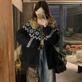ゆるカワコーデ☆フェアアイル柄プリントフード付き裏起毛スウェット | 17kg | 詳細画像7