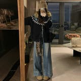 ゆるカワコーデ☆フェアアイル柄プリントフード付き裏起毛スウェット | 17kg | 詳細画像8