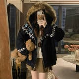 ゆるカワコーデ☆フェアアイル柄プリントフード付き裏起毛スウェット | 17kg | 詳細画像16