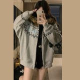 ゆるカワコーデ☆フェアアイル柄プリントフード付き裏起毛スウェット | 17kg | 詳細画像28
