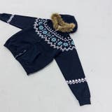 ゆるカワコーデ☆フェアアイル柄プリントフード付き裏起毛スウェット | 17kg | 詳細画像6 