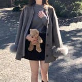 ゆるカワコーデ☆グレーウールコートミドル丈蝶結びケープコート | 17kg | 詳細画像16