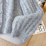 甘辛系ガールズ☆ニットカーディガンふんわり厚手ファーカラー付きアウター | 17kg | 詳細画像24