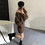 甘辛系ガールズ☆グリーンワンショルダー ニットミニワンピース | 17kg | 詳細画像9