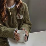 ゆるカワコーデ☆ミディ丈 レトロ編みVネックセーター | 17kg | 詳細画像9 