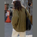 ゆるカワコーデ☆ミディ丈 レトロ編みVネックセーター | 17kg | 詳細画像7 