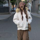 ユニセックス☆ミリタリー風ペアパーカーコート大毛襟 | 17kg | 詳細画像11