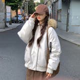 ホワイト | ユニセックス☆ミリタリー風ペアパーカーコート大毛襟 | 17kg