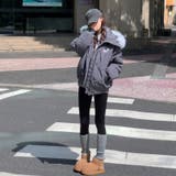 ユニセックス☆ミリタリー風ペアパーカーコート大毛襟 | 17kg | 詳細画像4
