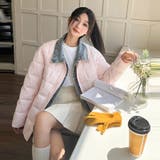 ユニセックス☆デニム襟切替 中綿ショートジャケット | 17kg | 詳細画像13