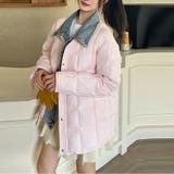 ユニセックス☆デニム襟切替 中綿ショートジャケット | 17kg | 詳細画像14