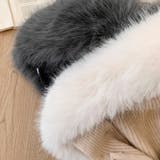 ゆるカワコーデ☆ファー襟付きニットカーディガン ゆったりフードアウター | 17kg | 詳細画像12